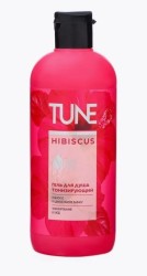Гель для душа, Tune (Тюн) 500 мл Гибискус тонизирующий с крышкой